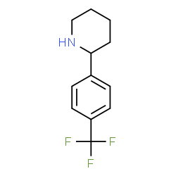 2-[4-(Trifluoromethyl)phenyl]piperidine结构式