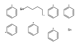 triphenyl(6-triphenylstannylhexyl)stannane Structure