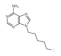 9H-Purin-6-amine,9-(5-chloropentyl)-结构式