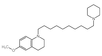 6-methoxy-1-[10-(1-piperidyl)decyl]-3,4-dihydro-2H-quinoline结构式