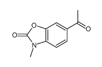 6-乙酰基-3-甲基苯并噁唑-2(3h)-酮结构式