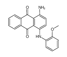 1-amino-4-[(2-methoxyphenyl)amino]anthraquinone结构式