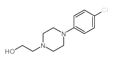 2-[4-(4-chlorophenyl)piperazin-1-yl]ethanol structure