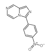 Imidazo[1,5-a]pyrazine,3-(4-nitrophenyl)- Structure