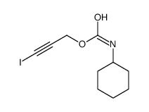 3-iodoprop-2-ynyl N-cyclohexylcarbamate结构式