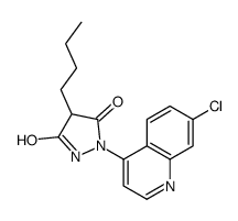 4-butyl-1-(7-chloroquinolin-4-yl)pyrazolidine-3,5-dione Structure