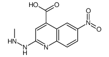2-(2-methylhydrazinyl)-6-nitroquinoline-4-carboxylic acid Structure