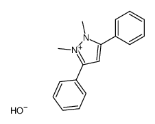 1,2-Dimethyl-3,5-diphenylpyrazolium hydroxide Structure