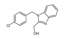 [1-[(4-chlorophenyl)methyl]benzimidazol-2-yl]methanol Structure