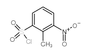 2-甲基-3-硝基苯-1-磺酰氯结构式