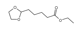 2-(5-ethoxycarbonylbutyl)-1,3-dioxolane Structure