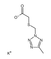 Potassium; (5-methyl-tetrazol-2-ylmethylsulfanyl)-acetate Structure