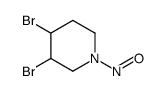 3,4-dibromo-1-nitrosopiperidine structure