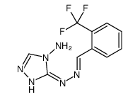 3-N-[[2-(trifluoromethyl)phenyl]methylideneamino]-1,2,4-triazole-3,4-diamine Structure