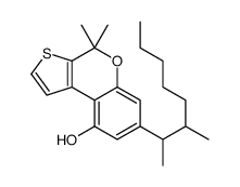 4,4-dimethyl-7-(3-methyloctan-2-yl)thieno[2,3-c]chromen-9-ol Structure