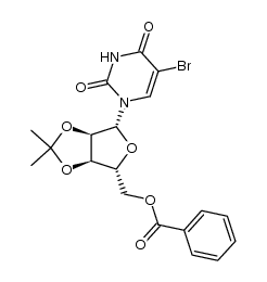 5'-O-benzoyl-2',3'-O-isopropylidene-5-bromouridine Structure