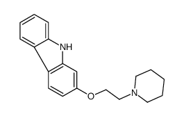 2-(2-piperidin-1-ylethoxy)-9H-carbazole结构式