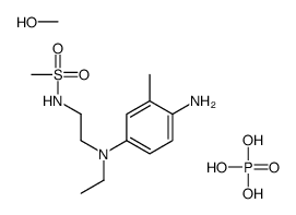 N-[2-[(4-amino-m-tolyl)ethylamino]ethyl]methanesulphonamide phosphate, compound with methanol (1:1) Structure