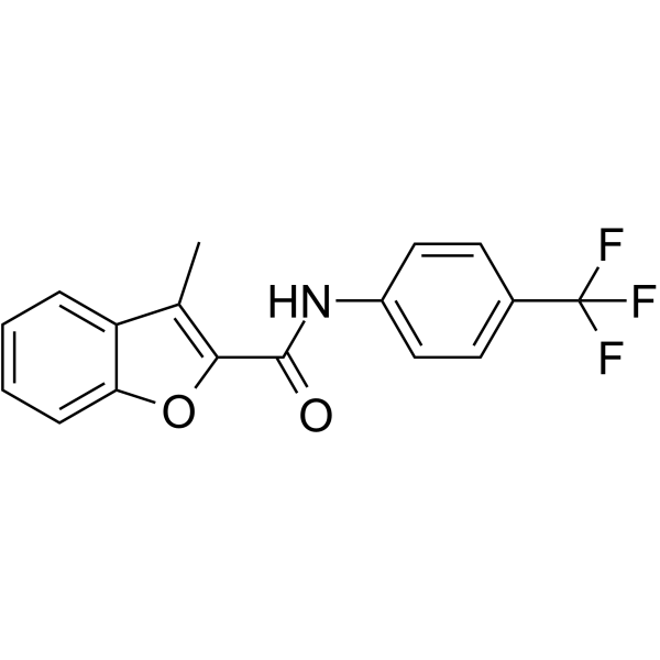 2-Benzofurancarboxamide,3-methyl-N-[4-(trifluoromethyl)phenyl]-(9CI)结构式