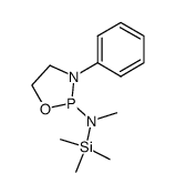 2-[methyl(trimethylsilyl)amino]-3-phenyl-1,3,2-oxazaphospholidine结构式