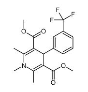 dimethyl 1,2,6-trimethyl-4-[3-(trifluoromethyl)phenyl]-4H-pyridine-3,5-dicarboxylate结构式