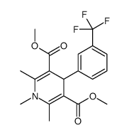 dimethyl 1,2,6-trimethyl-4-[3-(trifluoromethyl)phenyl]-4H-pyridine-3,5-dicarboxylate Structure