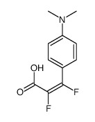 3-[4-(dimethylamino)phenyl]-2,3-difluoroprop-2-enoic acid Structure