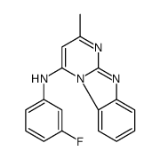 (9CI)-N-(3-氟苯基)-2-甲基-嘧啶并[1,2-a]苯并咪唑-4-胺结构式