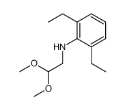 N-(2,2-dimethoxyethyl)-2,6-diethylaniline Structure