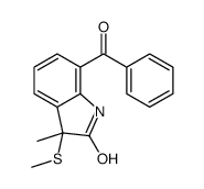 7-benzoyl-3-methyl-3-methylsulfanyl-1H-indol-2-one Structure