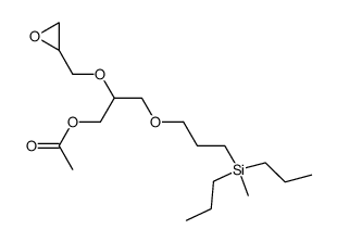 Acetic acid 3-[3-(methyl-dipropyl-silanyl)-propoxy]-2-oxiranylmethoxy-propyl ester结构式