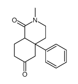 (4aS,8aS)-2-methyl-4a-phenyl-3,4,5,7,8,8a-hexahydroisoquinoline-1,6-dione结构式