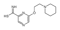 6-(2-piperidin-1-ylethoxy)pyrazine-2-carbothioamide结构式