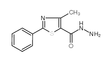 4-methyl-2-phenyl-1,3-thiazole-5-carbohydrazide Structure