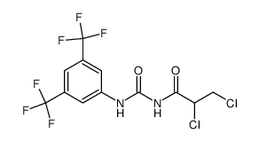 1-(3,5-Bis-trifluoromethyl-phenyl)-3-(2,3-dichloro-propionyl)-urea Structure