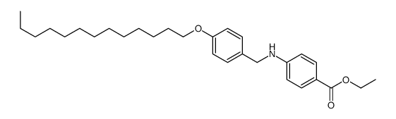ethyl 4-[(4-tridecoxyphenyl)methylamino]benzoate结构式