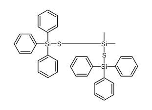 dimethyl-bis(triphenylsilylsulfanyl)silane Structure