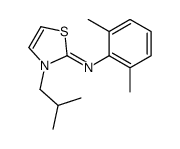 N-(2,6-dimethylphenyl)-3-(2-methylpropyl)-1,3-thiazol-2-imine结构式