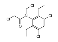 N-Chloromethyl-2,6-diethyl-3,5-dichloro-α-chloroacetanilide结构式