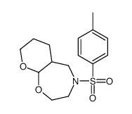 4-(4-methylphenyl)sulfonyl-2,3,5,5a,6,7,8,9a-octahydropyrano[3,2-f][1,4]oxazepine结构式