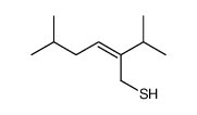 5-methyl-2-propan-2-ylhex-2-ene-1-thiol结构式