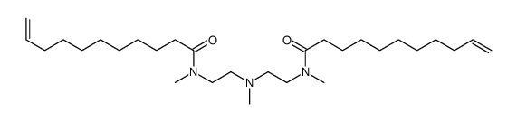 N-methyl-N-[2-[methyl-[2-[methyl(undec-10-enoyl)amino]ethyl]amino]ethyl]undec-10-enamide结构式