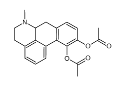 5,6,6a,7-Tetrahydro-6-methyl-4H-dibenzo[de,g]quinoline-10,11-diol diacetate结构式
