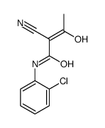 N-(2-chlorophenyl)-2-cyano-3-hydroxybut-2-enamide Structure