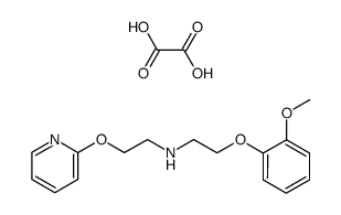 N-[2-Pyridyloxy-ethyl(2)]-o-methoxy-phenoxyethylamine oxalate结构式