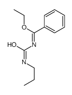 ethyl N-(propylcarbamoyl)benzenecarboximidate Structure