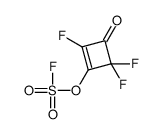 1,3,3-trifluoro-2-fluorosulfonyloxy-4-oxocyclobutene结构式