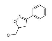 5-(chloromethyl)-3-phenyl-4,5-dihydro-1,2-oxazole结构式