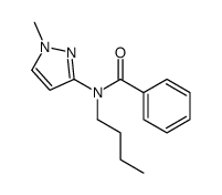 N-butyl-N-(1-methylpyrazol-3-yl)benzamide结构式
