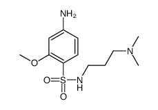 4-amino-N-[3-(dimethylamino)propyl]-2-methoxybenzenesulfonamide结构式